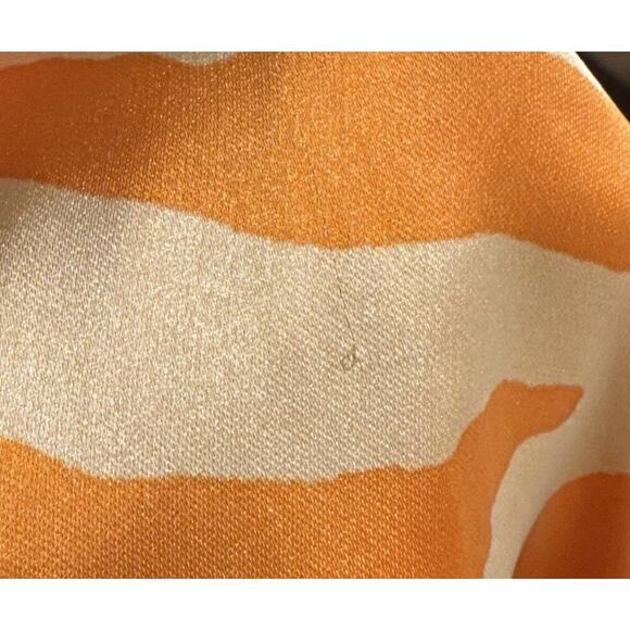 Christian Lacroix Size Medium High Waisted Wide Leg Satin Colorful Pants - Picture 11 of 15